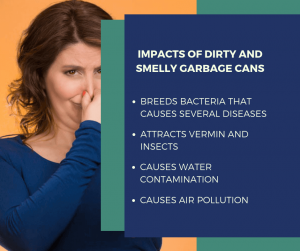 Impacts of Dirty and Smelly Garbage Cans to you and your environment